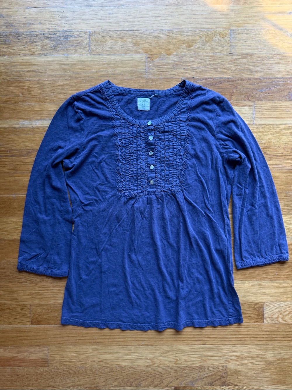 Vintage Y2K L.O.G.G. Purple Babydoll Top – Size M